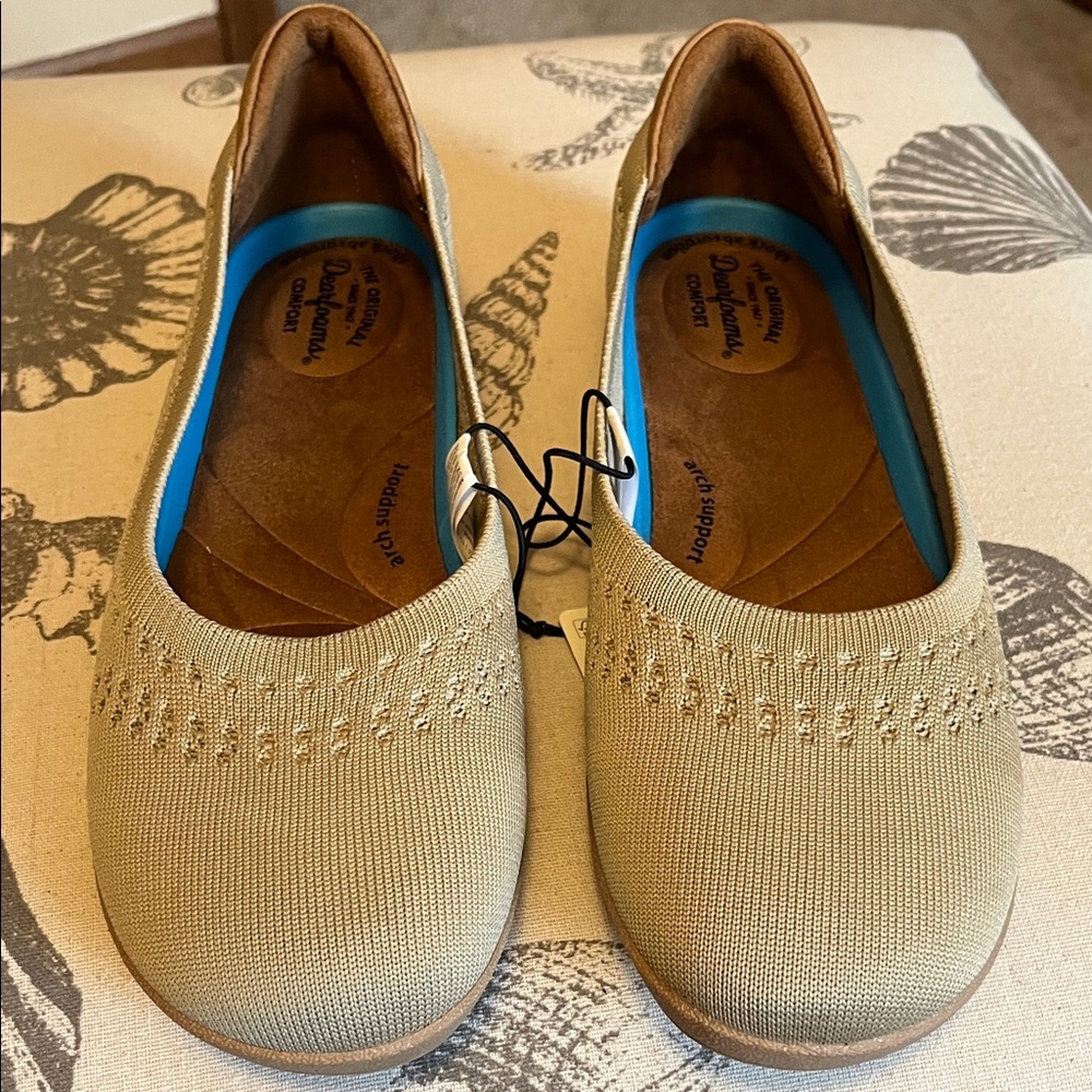Dearfoams women’s misty ballet flats NWT